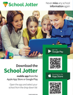 school mobile app qr code flyer