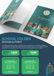 school folder design & print