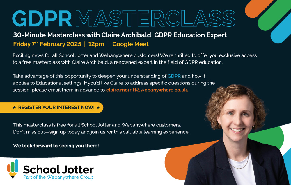 GDPR 30-Minute Masterclass with Claire Archibald: GDPR Education Expert